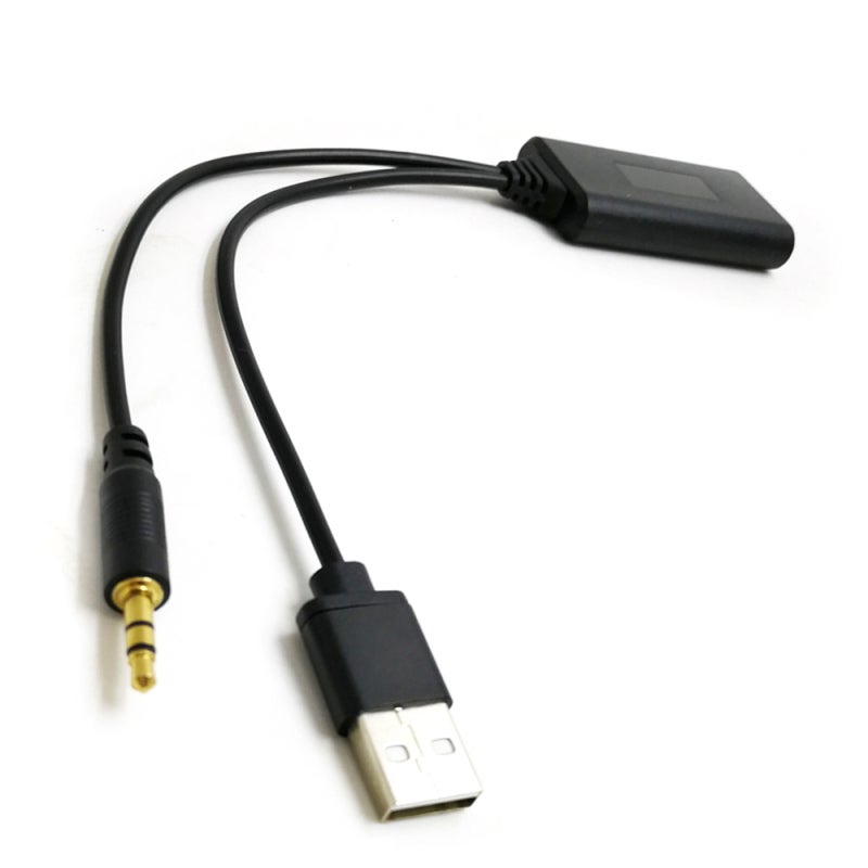 مجموعة استبدال سيارة: أصغر حجم 15*10*1.5 سم 30 جرام سوداء - جودة فائقة مع وحدة Bluetooth 4.1+ EDR لسيارات BMW و VW و Peugeot، تثبيت سهل، محول AUX متعدد الاستخدامات لنظم الصوت في السيارة - Image 3