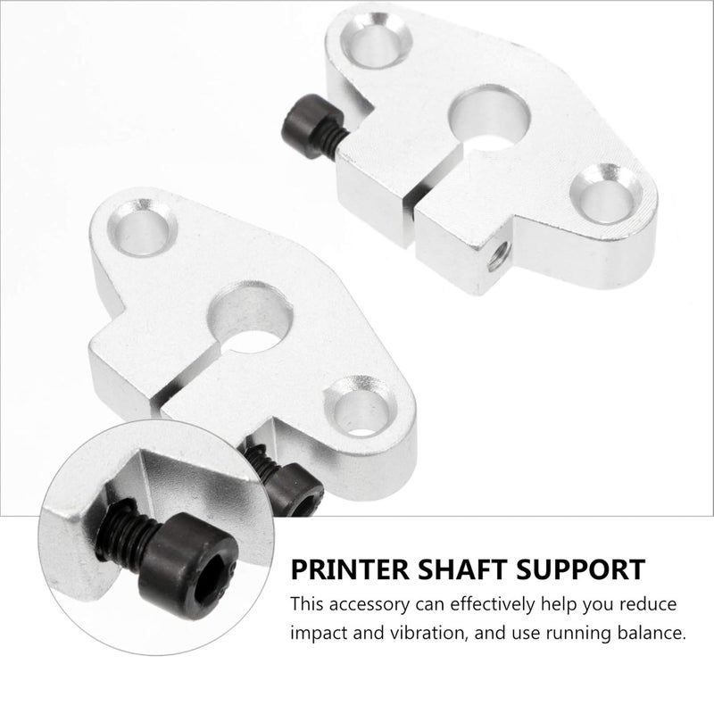 Unomor 4Pcs Aluminum Linear Rail Shaft Support Slide Motion Rod Guide Printer Accessories - Image 4