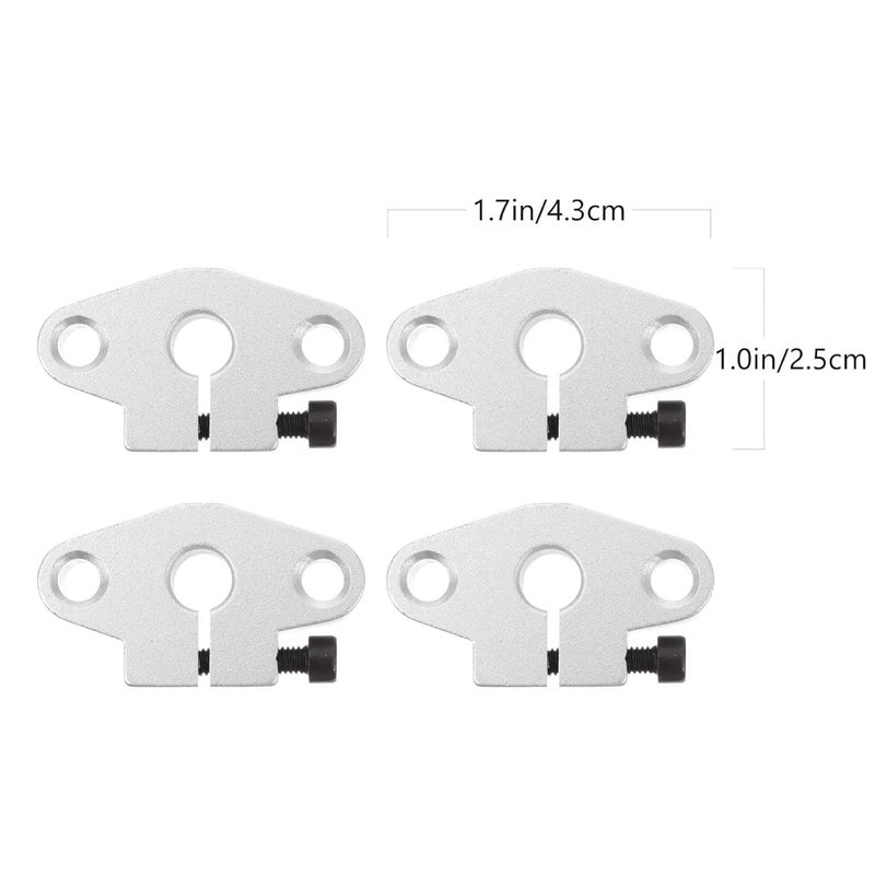 Unomor 4Pcs Aluminum Linear Rail Shaft Support Slide Motion Rod Guide Printer Accessories - Image 3