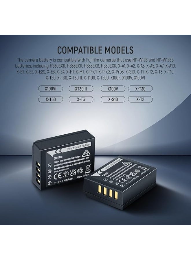 Neewer Dual-Channel Dual Camera Battery Charger USB-C with Two Backup Batteries - Fast Charging System and LCD Screen"_ Camera battery charger_ Dual charger_ Camera accessories - Image 2