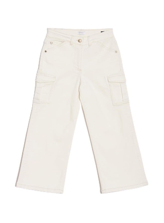 Allen Solly Girl's Regular Jeans (AGDNEWLFE19758_Beige - Image 1