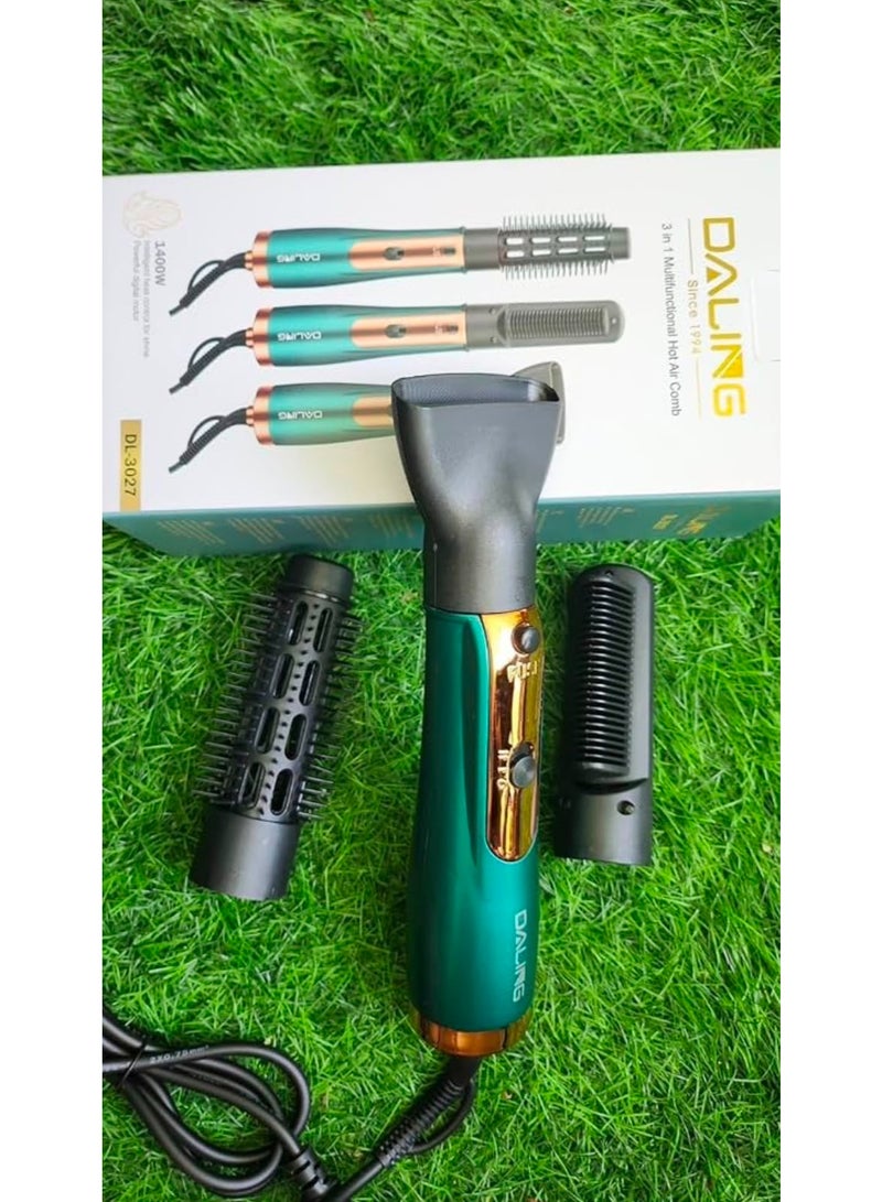 Daling new Dl-3027 3 in 1 Hot Air Styler Multifunction Hair Electric Comb Fast Heating (3set) Hair Styler - Image 5