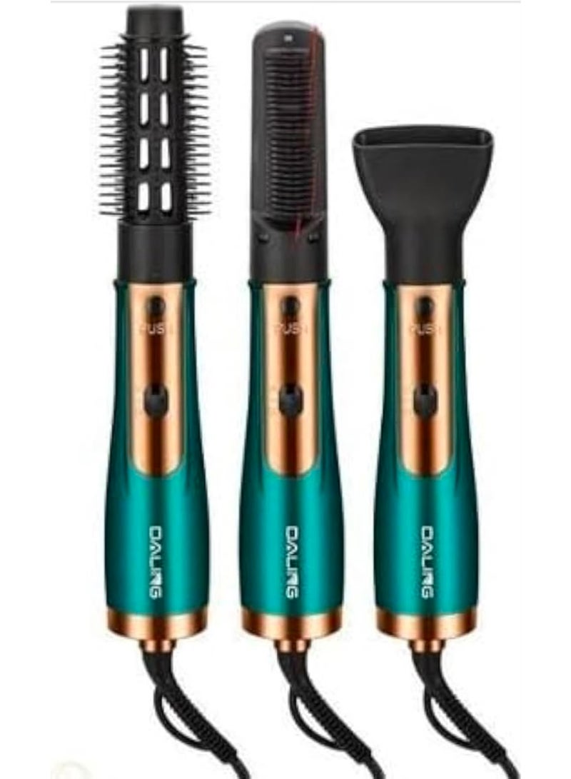 Daling new Dl-3027 3 in 1 Hot Air Styler Multifunction Hair Electric Comb Fast Heating (3set) Hair Styler - Image 1