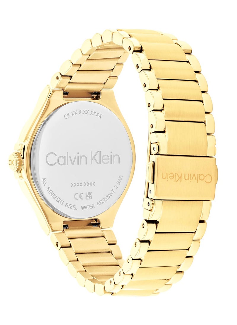 CALVIN KLEIN CALVIN KLEIN ROUND ANALOG WOMEN'S GREEN CASE WATCH - 25100053  - Image 3