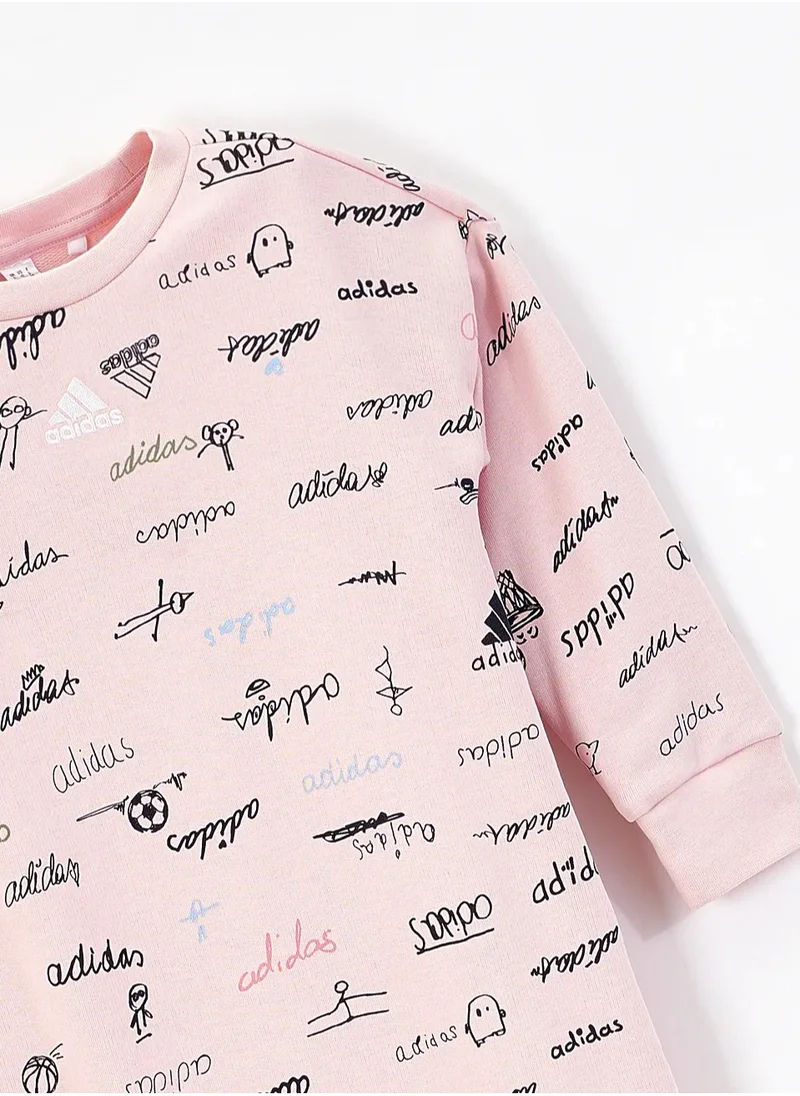 اديداس Infant Brand Love Onesie