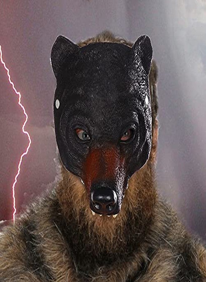 Hosfairy Black Bear Mask - Animal Masquerade for Easter, Halloween, Carnival & Party Cosplay - Image 2