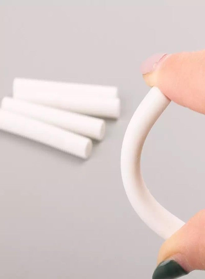 Pluzmecalm 100Pcs White Rubber Eraser Refill.Replacement Sketch Erasers Mechanical Pencil Eraser Refills Suitable for School,Office Lovely and Attractive（ 5 * 25mm） - Image 3