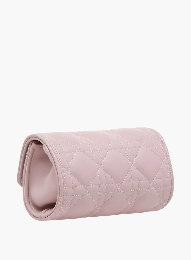 Little Missy PINK Quilted Crossbody Bag with Chain Strap Ramadan Collection for Women | Best Price UAE