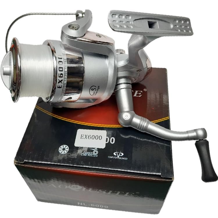 Aoqiusite Ex 6000 Fishing Spinning Reel 5 Ball Bearings Takes 200M Size 40 - Image 1