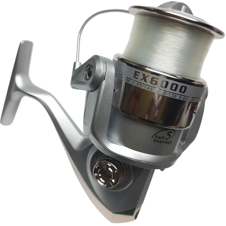 Aoqiusite Ex 6000 Fishing Spinning Reel 5 Ball Bearings Takes 200M Size 40 - Image 5