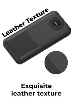 glassology 10000mAh Powerbank with PD 20W + QC 22.5W Fast Charging, Dual USB Output, and Digital Display (Black)  - Image 5