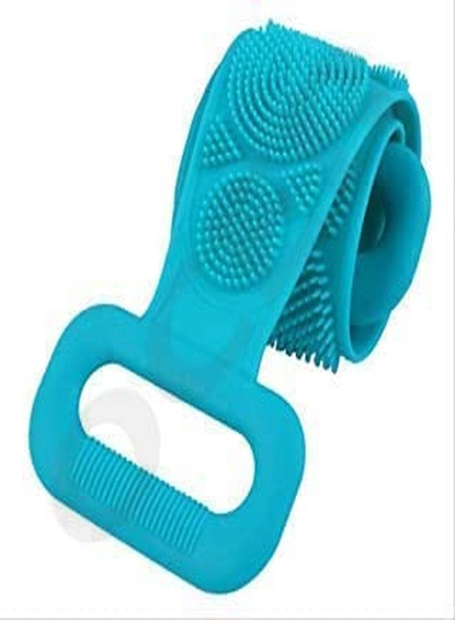 Ocer Exfoliating Back Scrubber, Silicone Body & Back Scrubbing Brush for Acne Sweat Blackheads, Double Sided Cleaning Shower Strap, Silicone Scrubber Belt for Bath & Shower. - Image 2