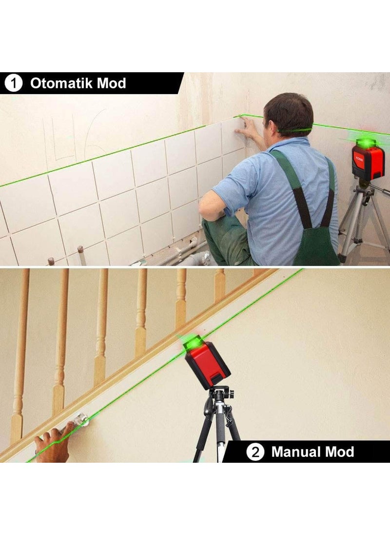 KBL30G 25 Meters Professional Horizontal 360° and Vertical Automatic Alignment Green Cross Line Laser Distomat