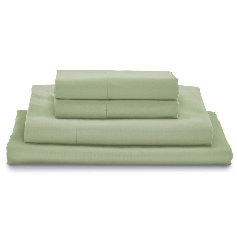 MyPillow MyPillow Giza Dreams Bed Sheets 100 Certified Giza Egyptian Cotton Deep Pocket Sateen Weave King Sage