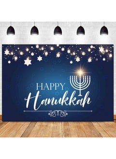 Blue Flashing Star Happy Hanukkah Theme Photo Background 7X5Ft Fabric Jewish Festival Holiday Hanukkah Party Photography Backdrops Dessert Cake Table Decor Supplies Studio Shoot Booth Props - pzsku/Z8609F7DE5A41BD33AFDAZ/45/_/1733730573/64bf5efe-65b1-46bf-a124-9b4e88f503f0