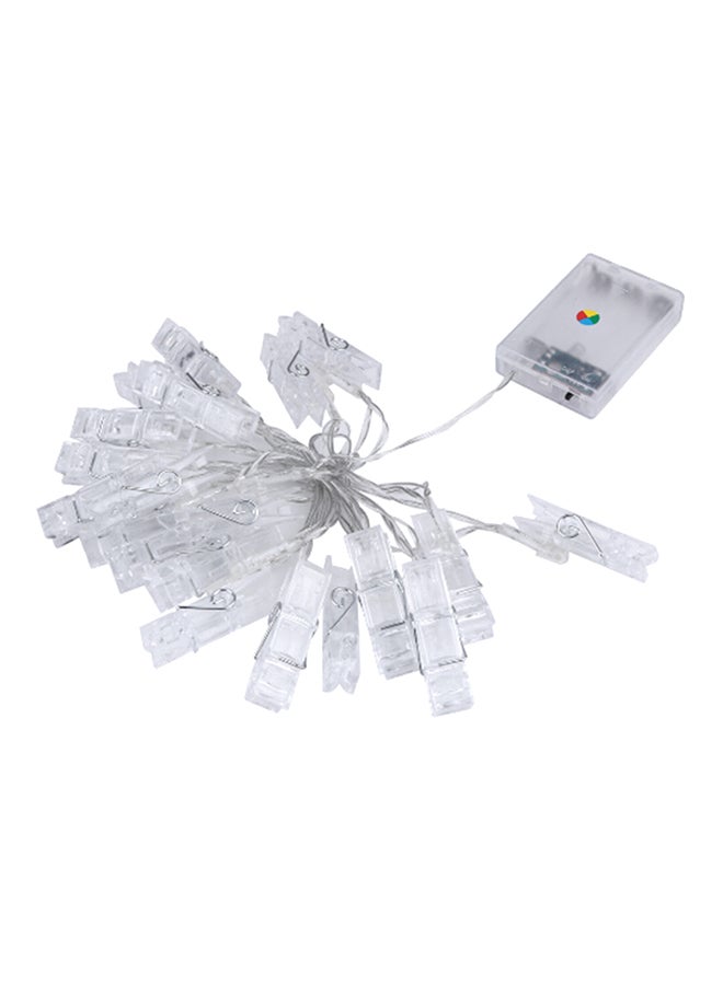 Loquat 20 LED Clip String Lights Multicolour - Image 1