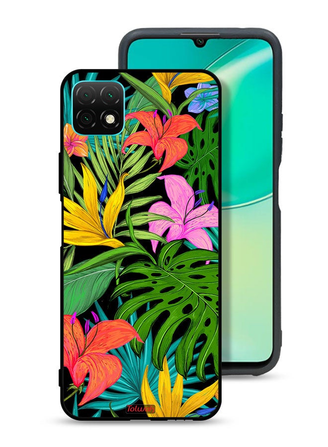 Tolwak Huawei nova Y60 Protective Case Cover Pattern Tropical Flowers Leaves - Image 1