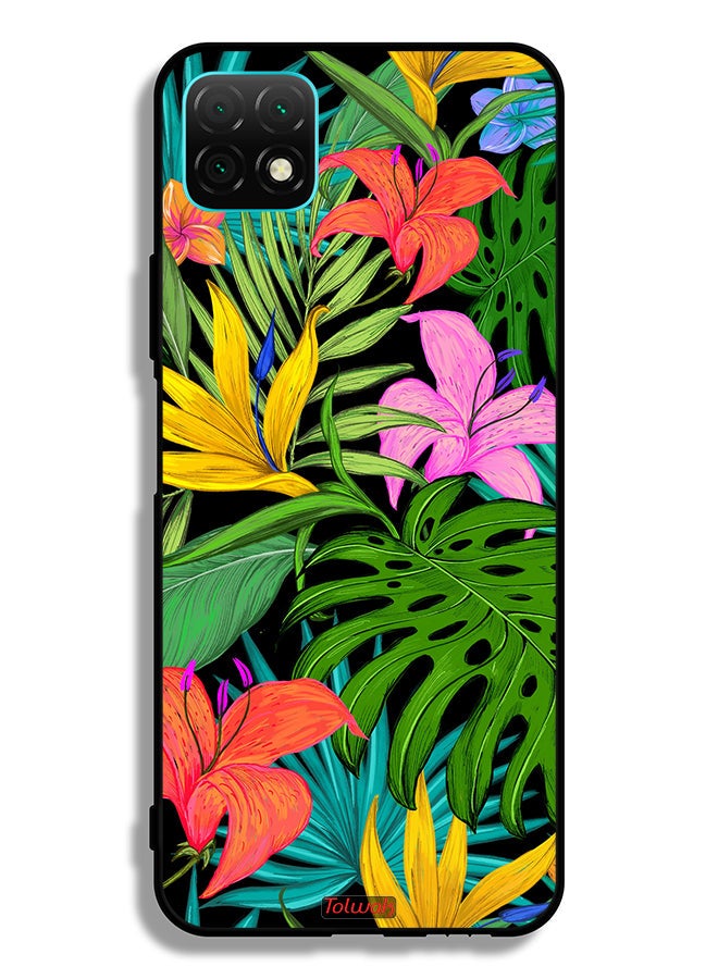 Tolwak Huawei nova Y60 Protective Case Cover Pattern Tropical Flowers Leaves - Image 2