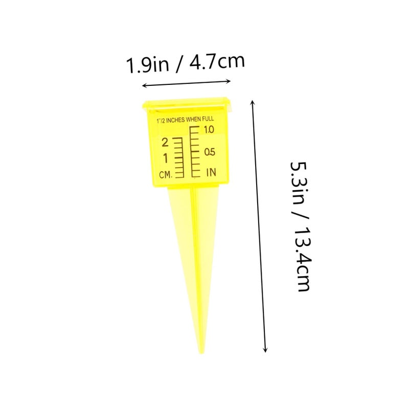 Rain Gauge 2pcs Set Wide Mouth Sprinkler Gauge Moisture Meter for Lawn Gardening - Image 3