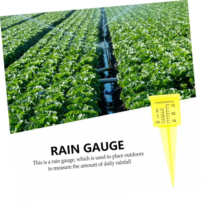 Rain Gauge 2pcs Set Wide Mouth Sprinkler Gauge Moisture Meter for Lawn Gardening - Image 5