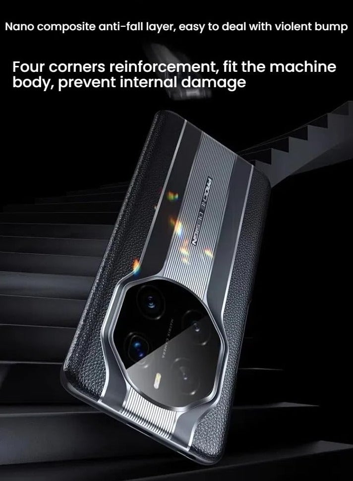 عام غطاء متوافق مع هونور ماجيك 7 برو: هاتف مضاد للسقوط بملمس صقلي مع حماية كاملة للعدسة، غطاء واقي فائق الرقة مقاوم لبصمات الأصابع. - Image 4