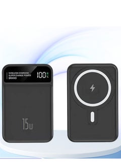 xinzhen PBP181 mini 10000mAh Wireless Power Bank, 22.5W Fast Charging with LED Display & Magnetic Feature Black  - Image 1