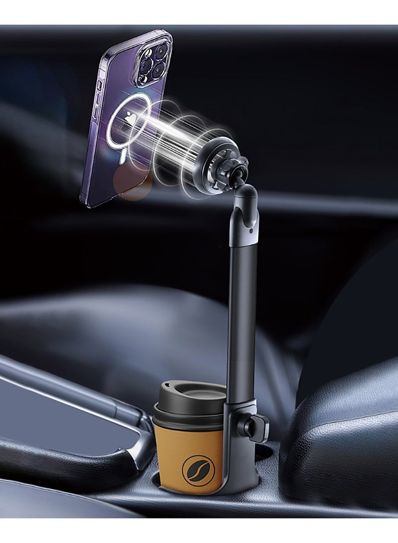 DRIP 2-in-1 Cup Holder Phone Mount – Adjustable Car Mount with MagSafe Compatibility, Extendable Arm & 360° Rotation - Image 3