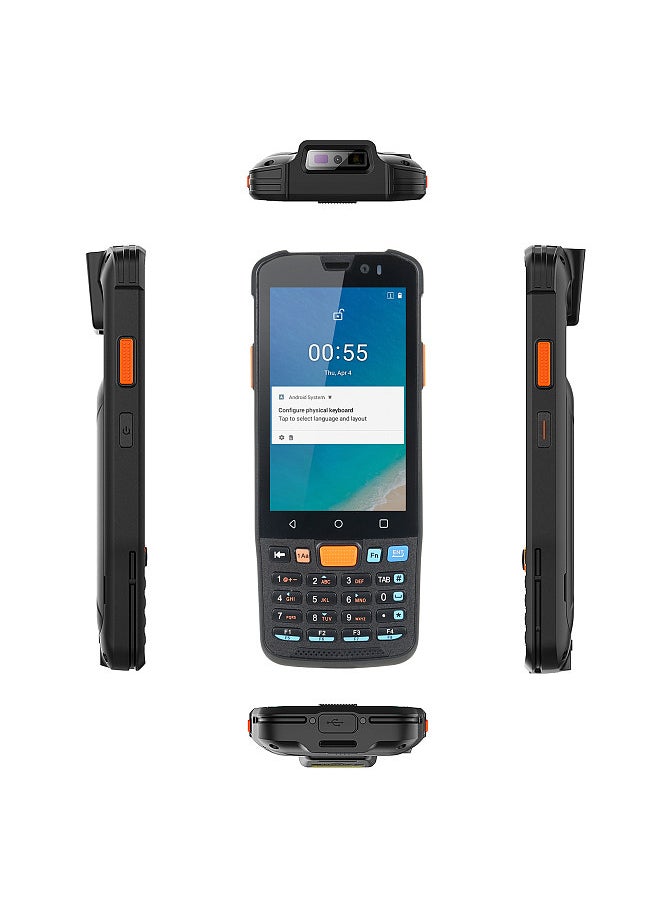 جهاز طرفي محمول باليد KP36 يعمل بنظام Android 11.0 وجهاز تجميع البيانات وجهاز جرد ووظيفة NFC وشبكة 4G WiFi وBT مع شاشة تعمل باللمس مقاس 4 بوصات وكاميرا خلفية بقوة 1300 وات