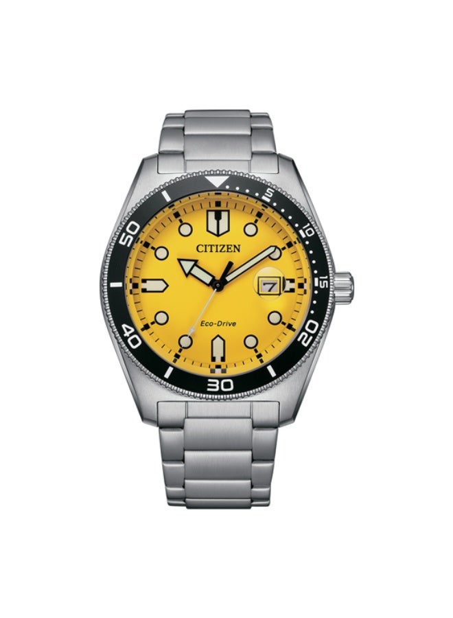 سيتيزن ساعة سيتيزن AW1760-81Z الرجالية الشمسية بتقنية إيكو درايف، مصنوعة من الفولاذ المقاوم للصدأ - Image 1