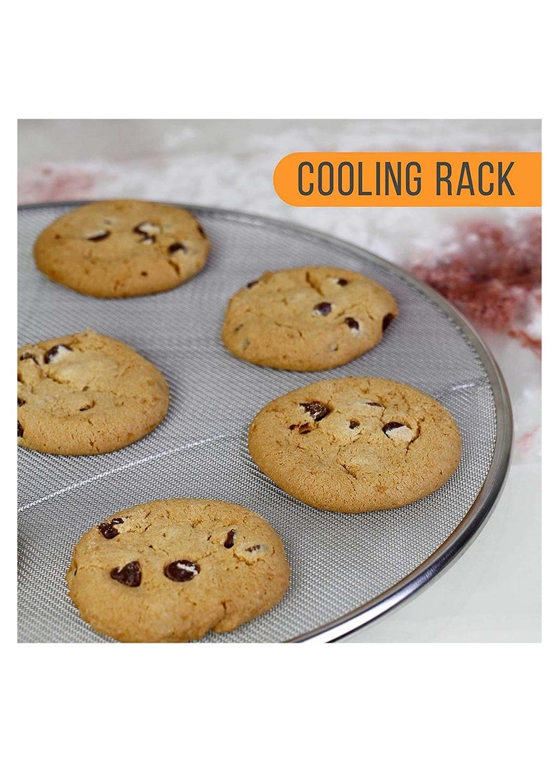 SYOSI غطاء حماية من تشتيت الزيت والشحوم لشواية المقلاة الفولاذية المقاوم للصدأ (33 سم) - Image 4