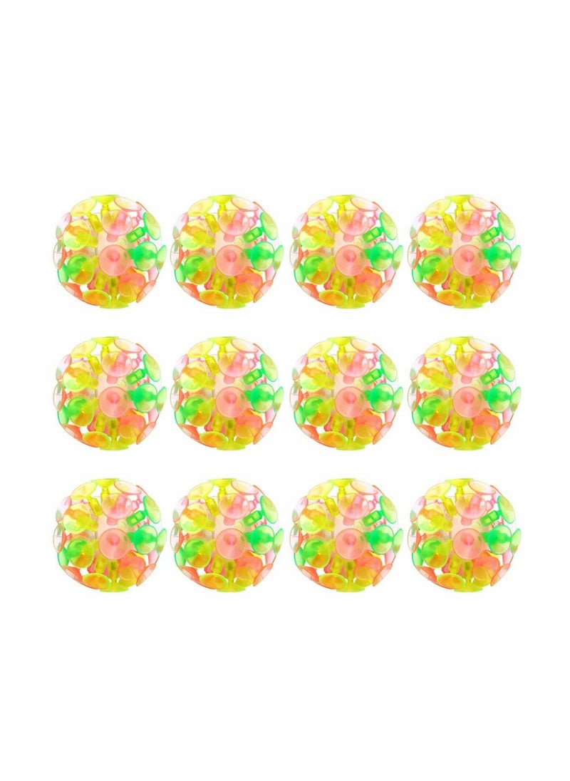 Suction Cup Ball Toys Parent-Child Interaction Sucker Ball Kids Plaything Party Toy for Children, Pack of 12  - Image 1
