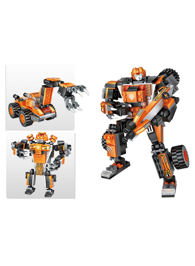 Loquat 221pcs Weightlifting Truck Three-Change Robot Model Set Building Blocks Leisure Decompression Assembly Building Assembly Toys Children Adult Home Decorations - Image 2
