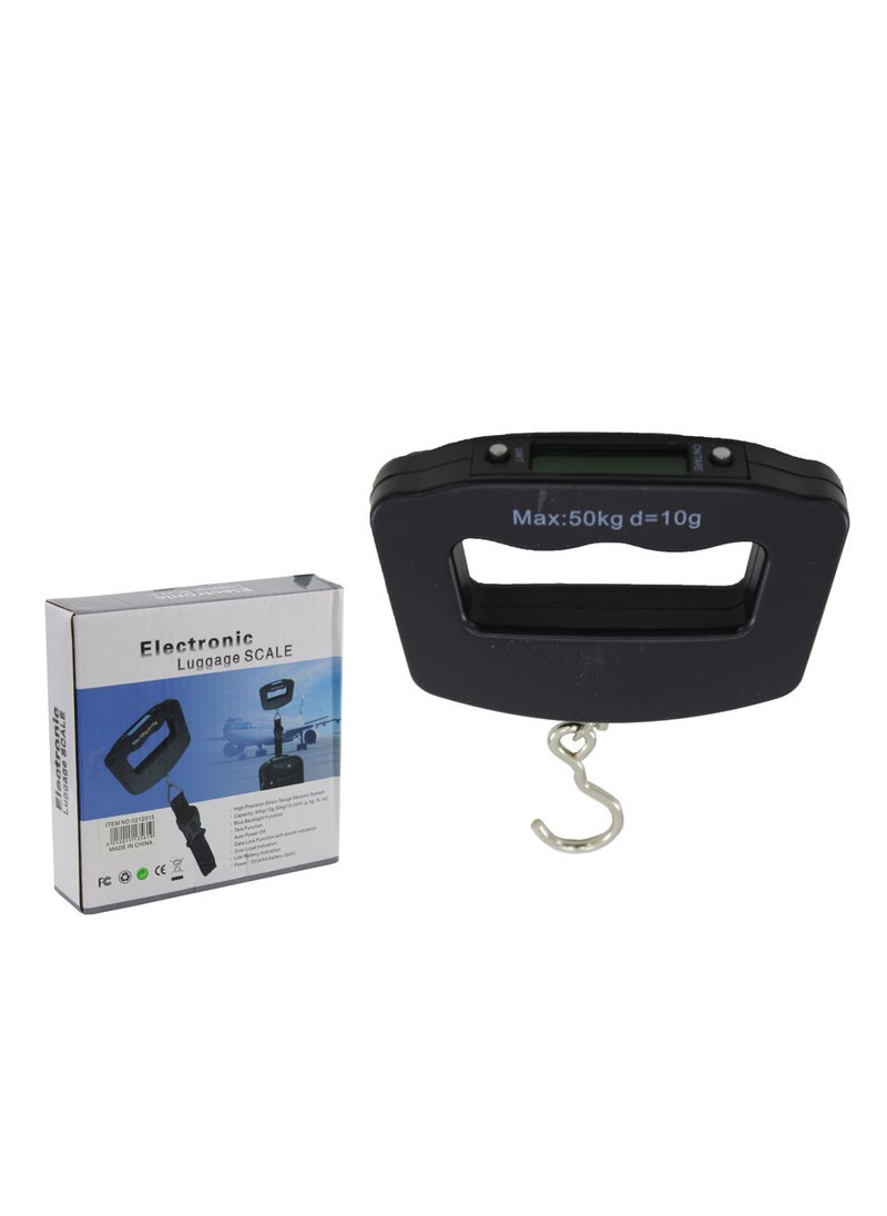 Generic - Jet Lift 50 Portable Travel Weight Scale 50kg Capacity, Sleek Black Design by Generic - Image 1