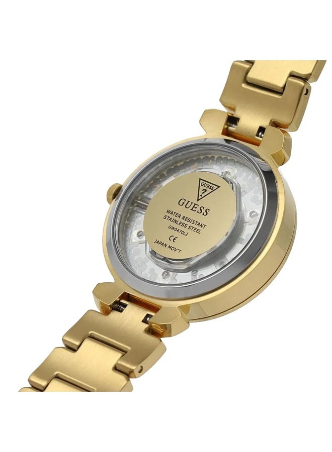 GUESS Women Watch Gold with Stainless Steel Design and Precision Quartz Movement - GW0470L2 - Image 3