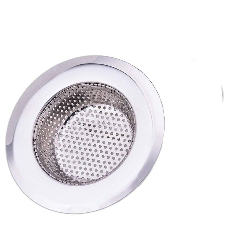Marwall Stainless Steel Kitchen Sink Drain Strainer and Sink Strainer Stopper, Anti Clogging Sink Disposal Stopper with Large Wide Rim for Kitchen Sinks Jali (Pack of 2 Pcs) (9cm) - Image 1