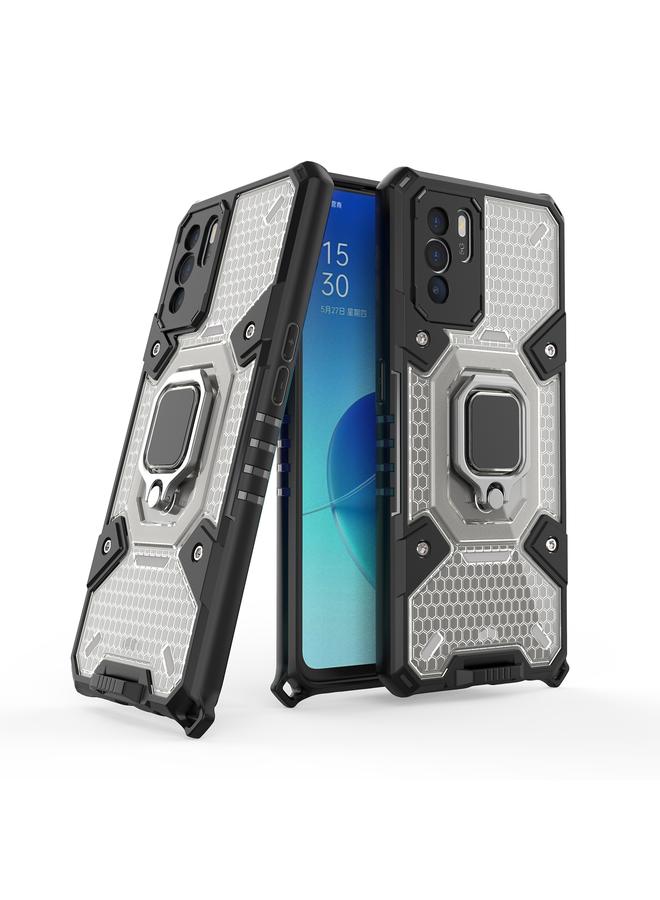 اس-توب جراب لهاتف OPPO Reno 6Z Space PC + جراب واقٍ من حامل حلقي من مادة TPU - Image 1