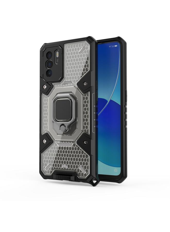 اس-توب جراب لهاتف OPPO Reno 6Z Space PC + جراب واقٍ من حامل حلقي من مادة TPU - Image 2