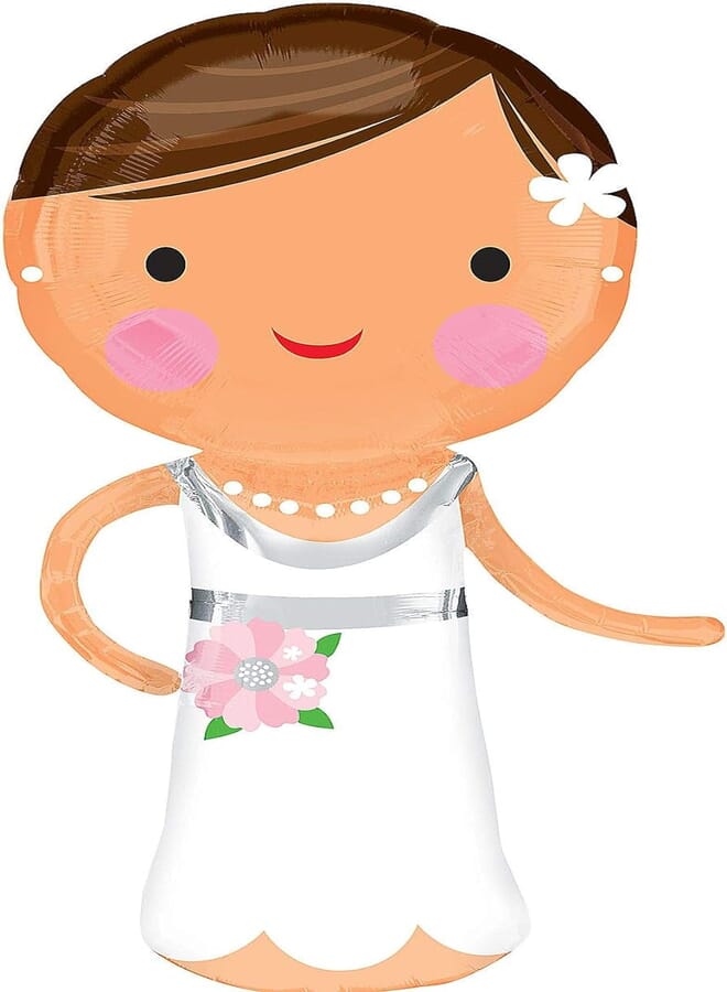 Amscan 3123501 - Lovely Bride Foil SuperShape Balloon - 40"