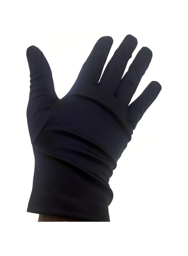 2PCS Full Finger Microfiber Cleaning Polishing Watch and Jewellery Handling Soft Gloves,Microfiber Gloves Dusting Fingerprint Proof for Lens Optics Jewelry (Black) - Image 5