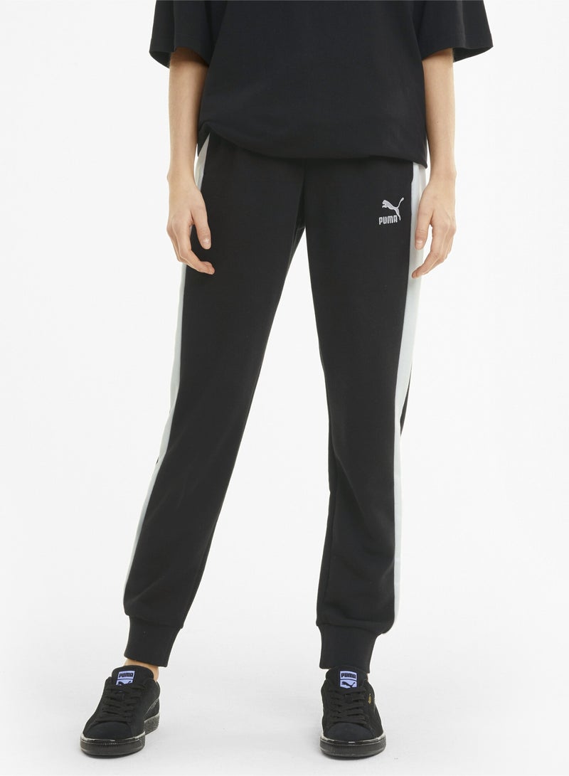 PUMA Iconic T7 Womens Black Track Pants - Image 1