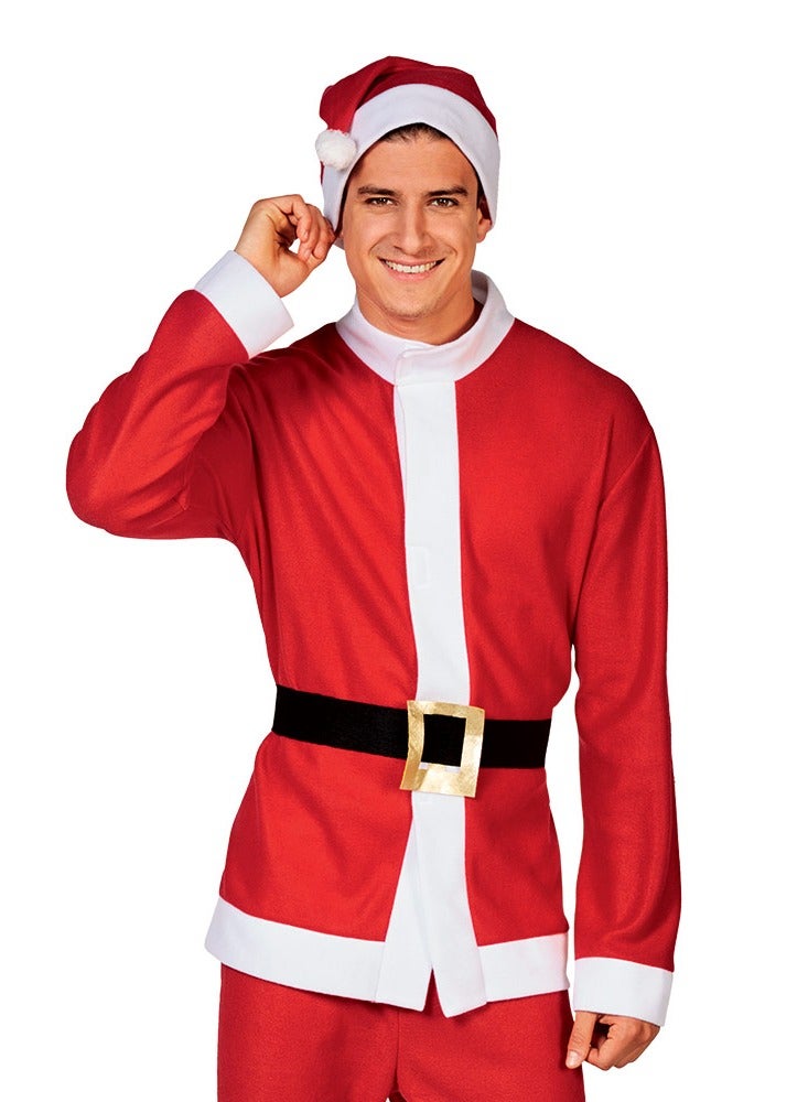Mad Toys Mr. Santa Adult Christmas Costumes, Red Top, Trouser & Hat, for Holiday Theme Party, Roleplay, Cosplay - Image 3