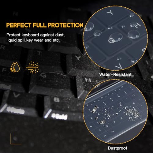 CaseBuy Universal Keyboard Protector Cover Skin for Laptop Notebook 13-14 inch, Ultra Thin Silicone Waterproof Dustproof Keyboard Protector Skin (Size 12.28" X 5.08") - Image 4