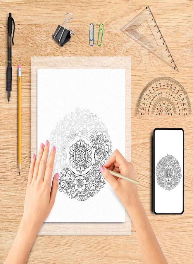 psler ورق نقل ورق تتبع - PSLER شفاف على رسم خط الفنان للرسم بالقلم الرصاص والحبر والأقلام المميزة (شفاف) - Image 5