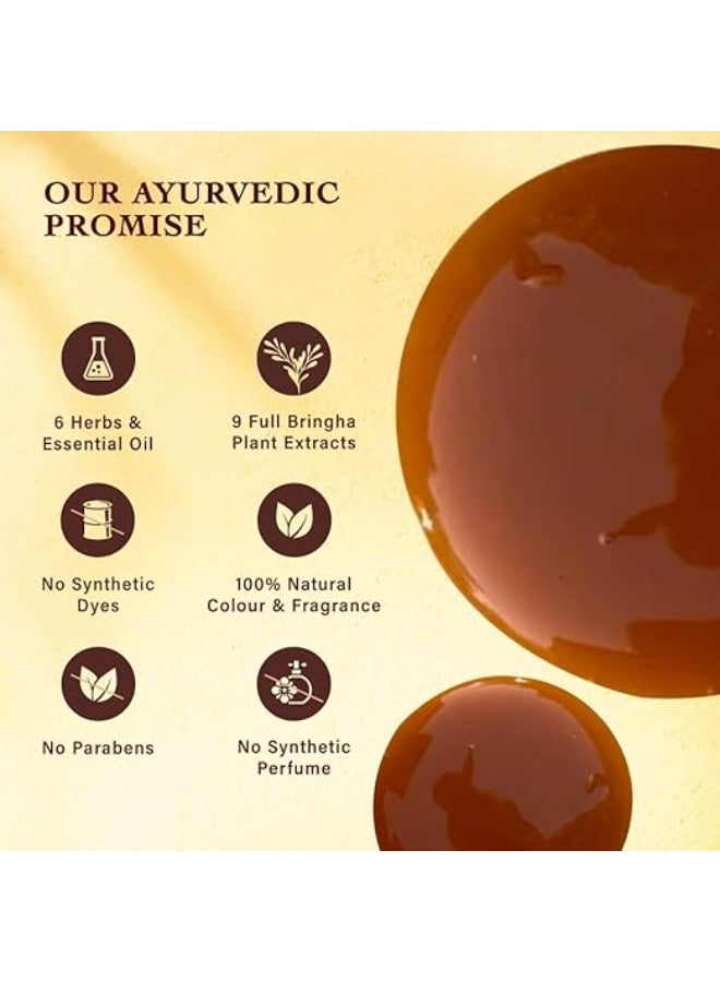 Indulekha Bringha Ayurvedic Shampoo 180 ml || for Hair Fall Control|| With Bringharaj Extracts|| Amla|| Shikakai - Paraben Free|| For Men & Women - Image 4