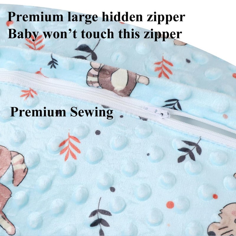 Bilokonda Dot Nursing Pillow Cover Set 2 Pack Nursing Pillow Slipcovers, Ultra Soft Compatible with Boppy Pillow,Standard Pillow for Baby Boy Girl Cream, Rabbit - Image 5