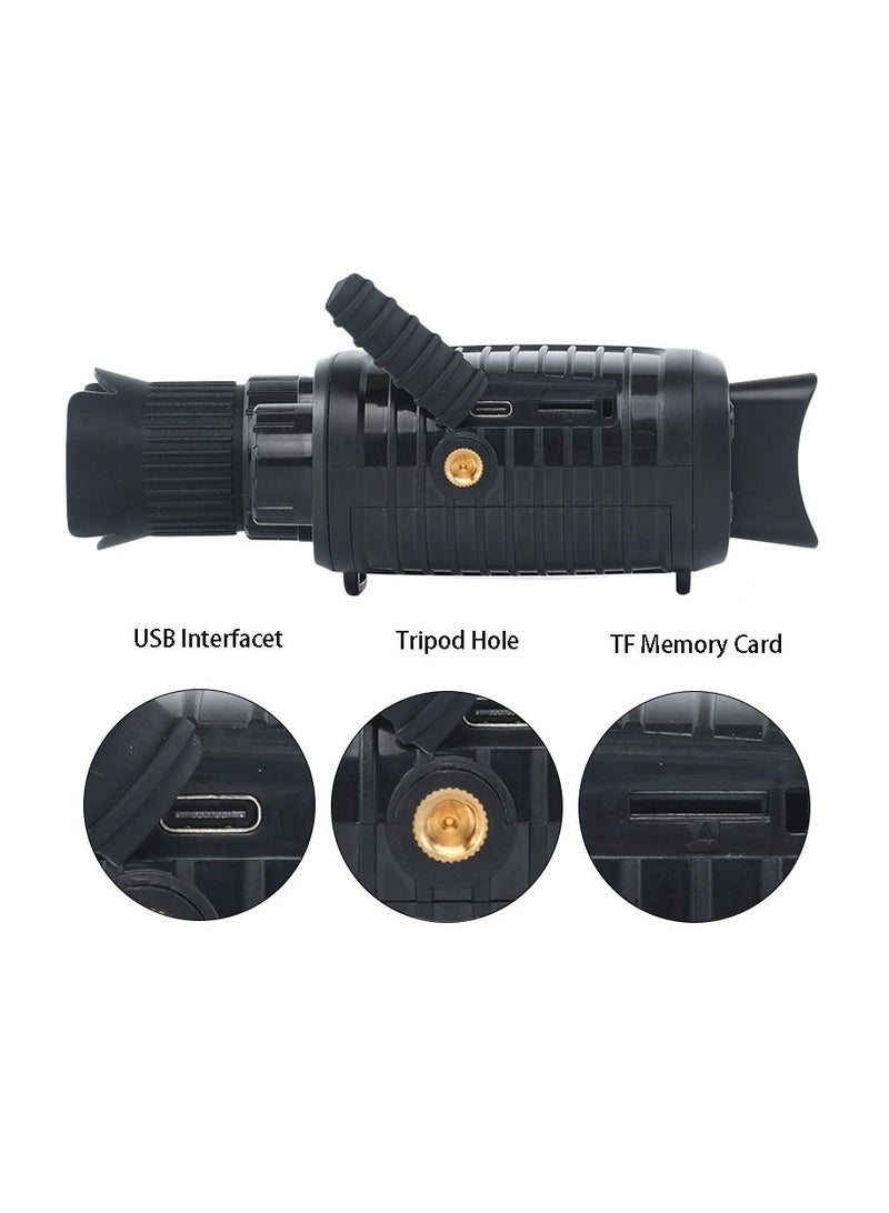 Generic Night Vision Monocular Infrared Camera 5x Digital Zoom Telescope LCD Display Photo Video Recording DN‑001A,HD Monocular Night Vision,Monocular Night Vision  - Image 4