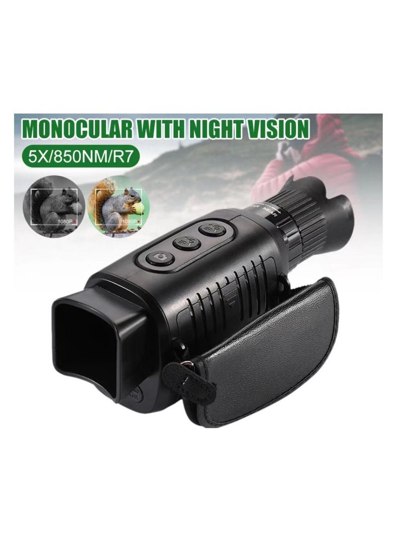 Generic Night Vision Monocular Infrared Camera 5x Digital Zoom Telescope LCD Display Photo Video Recording DN‑001A,HD Monocular Night Vision,Monocular Night Vision  - Image 2
