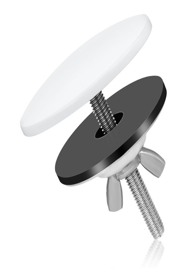 XIHIRCD Kitchen Sink Hole Cover, Zinc Alloy Stainless Steel Kitchen Sink Plug Sealing Cover Sink Plug Sink Hole Cover for Kitchen Sink (White) - Image 1