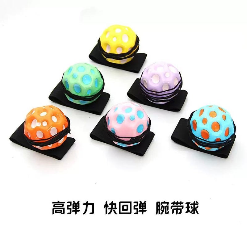 Hot Sale: Trendy Moonstone Wrist Stress Relief Ball with Elastic Rope and LED Light