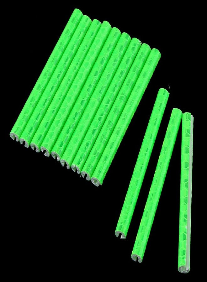 Keenso 24 قطعة مشابك عاكسة ملونة لدعائم دراجة هوائية (أخضر) - Image 3